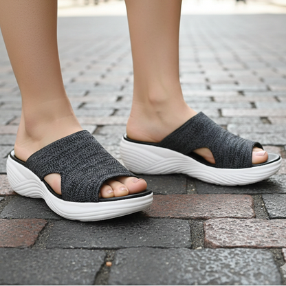 Comfortable Elastic Slide Sandals