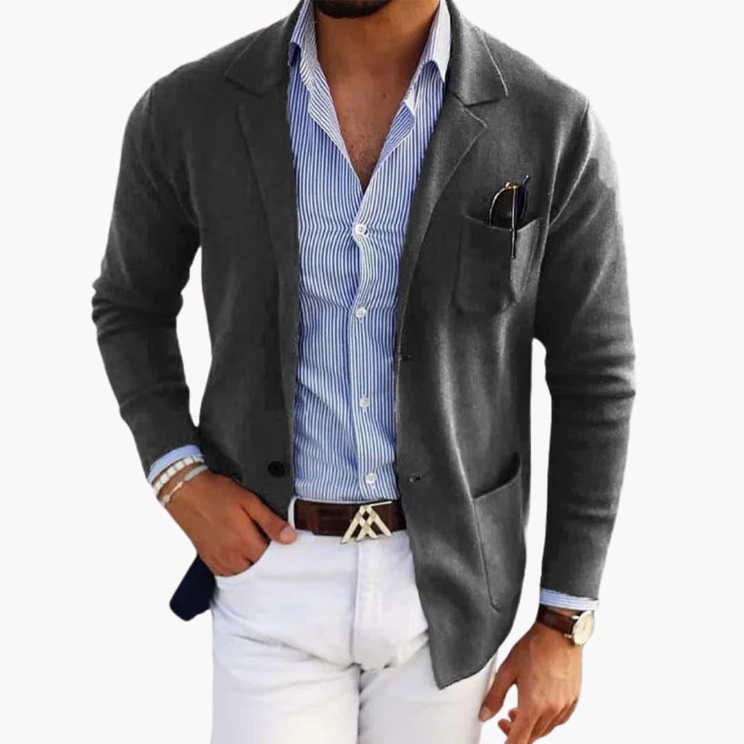 Classic Fit Men's Wool Blazer Jacket