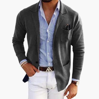Classic Fit Men's Wool Blazer Jacket