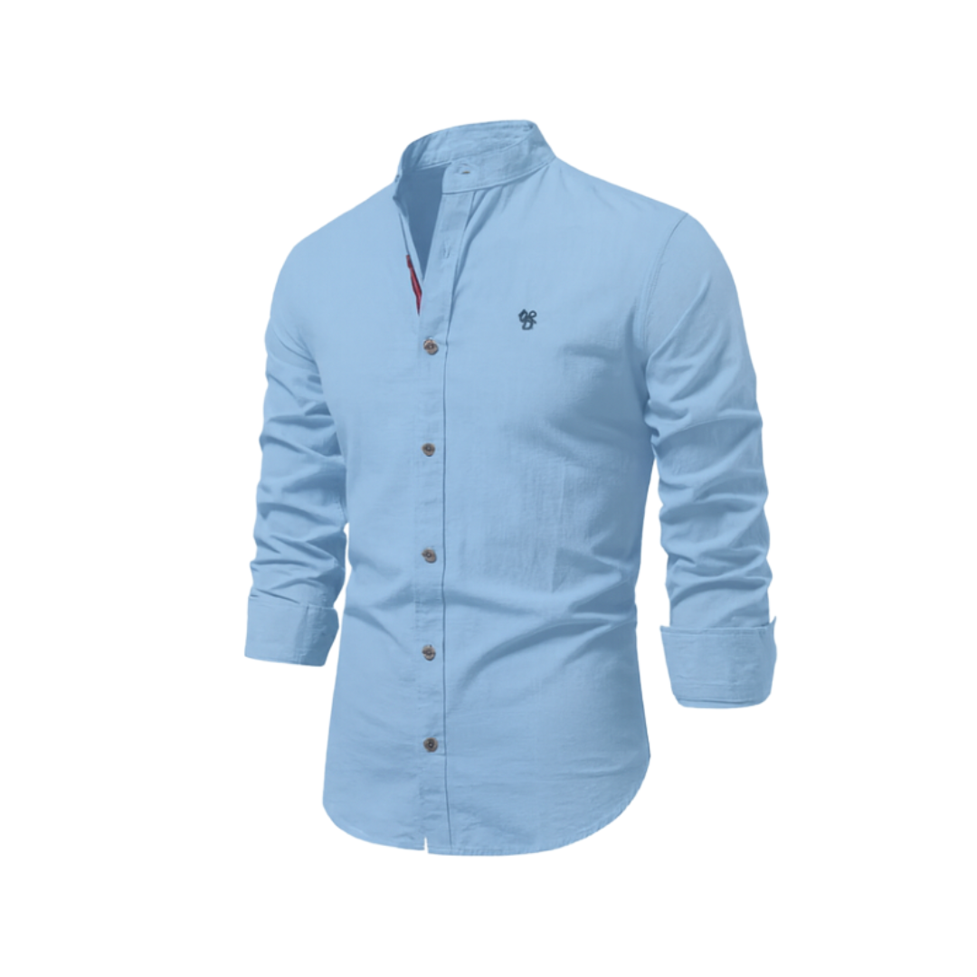 Classic Casual Long Sleeve Men's Button Shirt