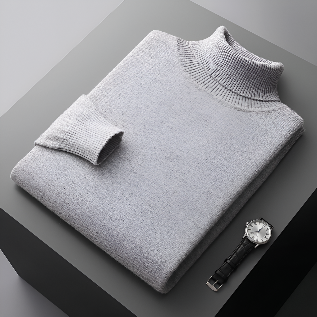Soft Luxury Mens Wool Crew Neck Sweater - Olytrend