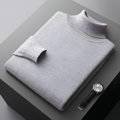 Soft Luxury Mens Wool Crew Neck Sweater - Olytrend