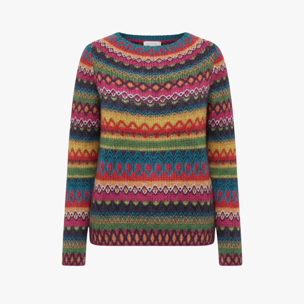 Soft Crew Neck Ladies Pullover Sweater - Olytrend