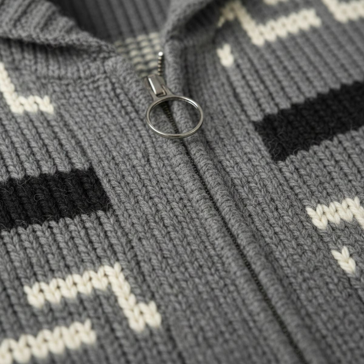 Classic Men's Chunky Knit Winter Cardigan