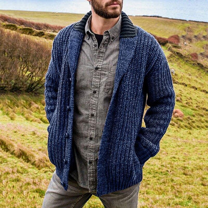 Cozy Open Front Men's Cardigan Sweater - Nocini
