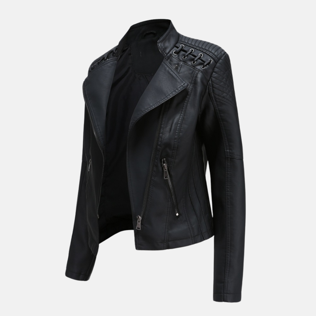 Classic Biker Genuine Leather Jacket - Nocini
