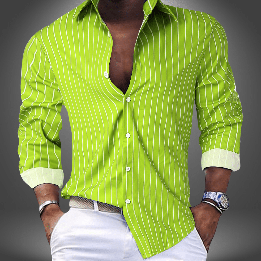 Casual Striped Shirt for Men Relaxation - Nocini