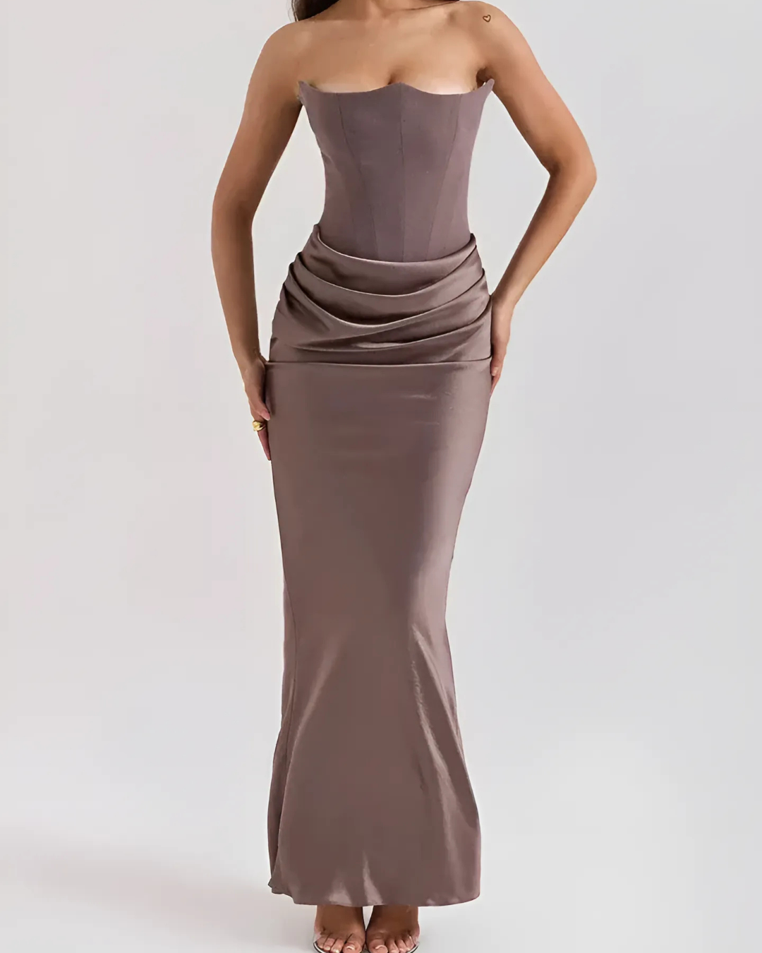 Elegant Formal Floor Length Dress - Nocini