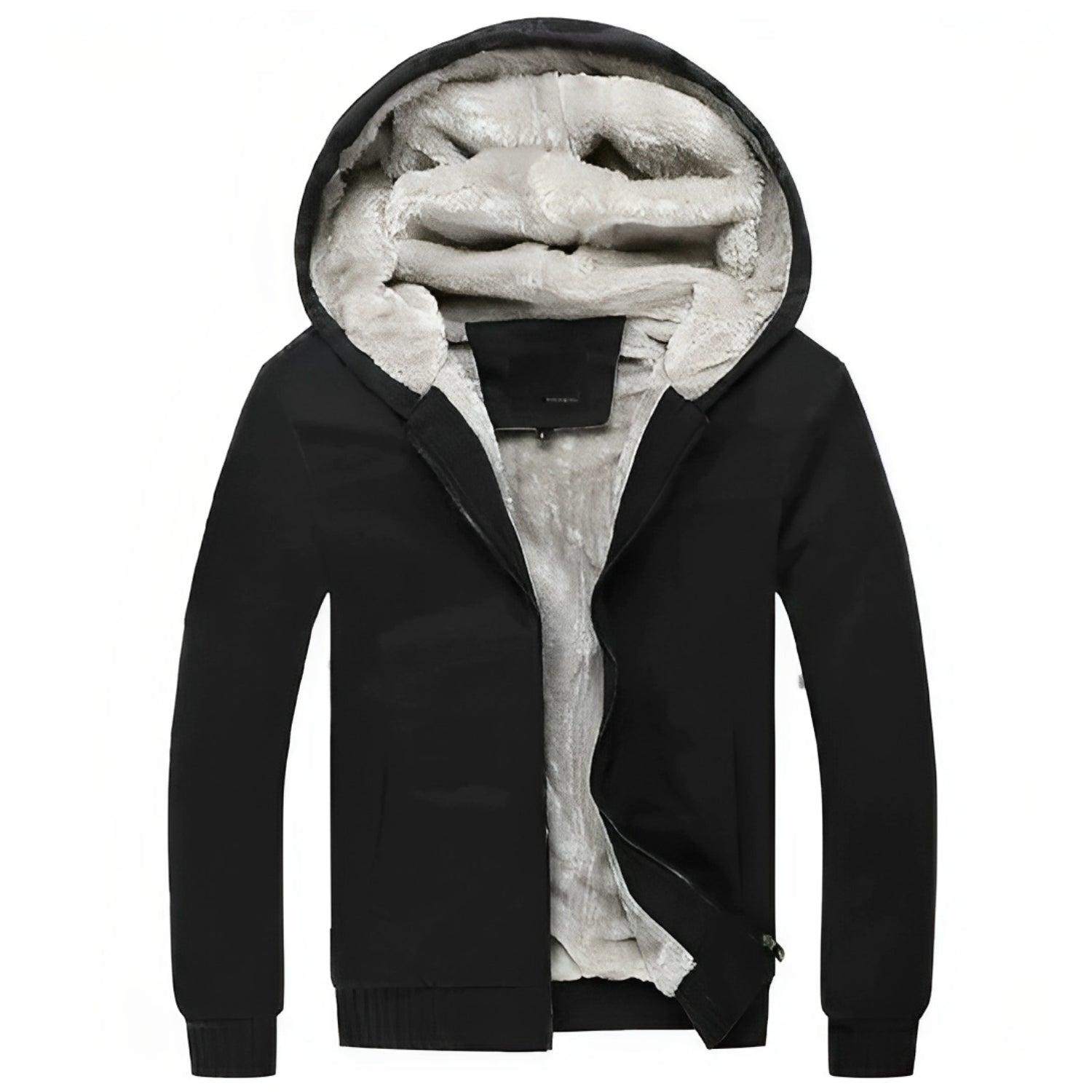 Warm Fleece Hoodie Jacket - Nocini