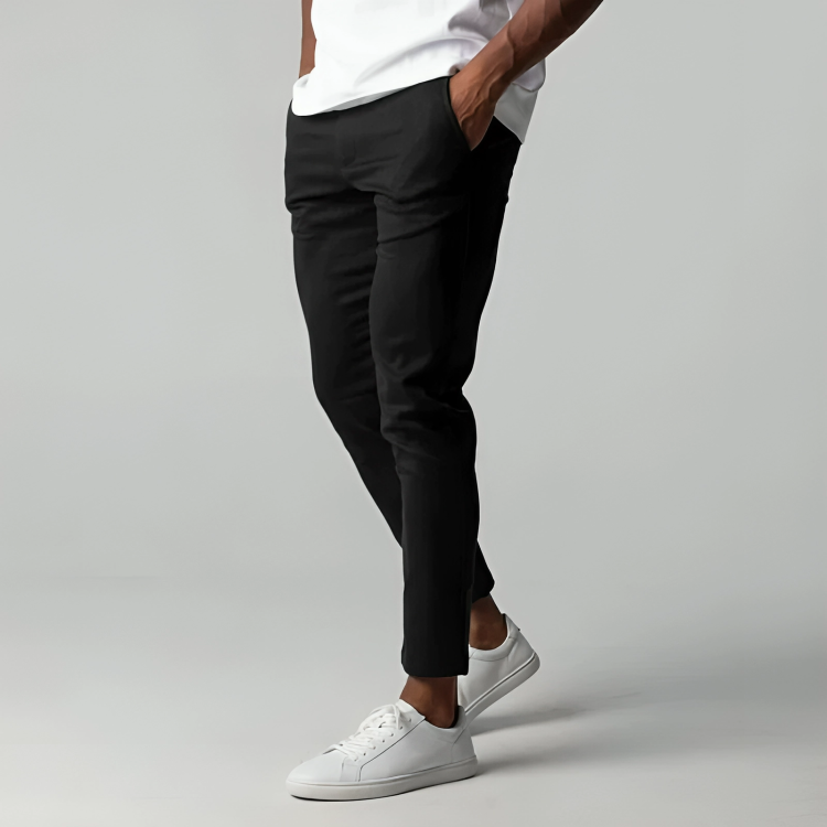 Comfortable Mens Khaki Pants Classic Fit - Nocini