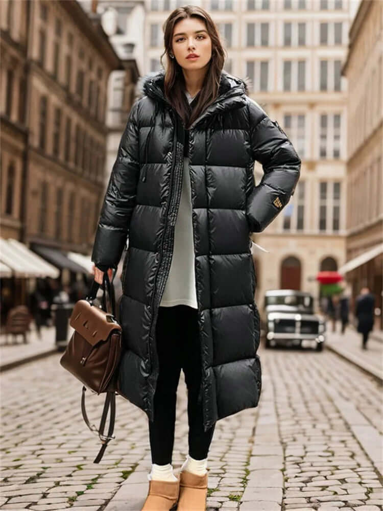 Warm Womens Quilted Padded Parka Jacket Oversized - Nocini