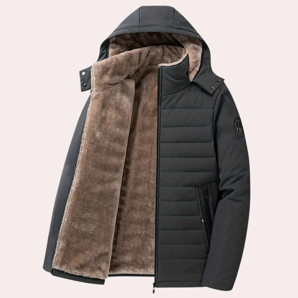 Warm Mens Quilted Puffer Coat - Nocini