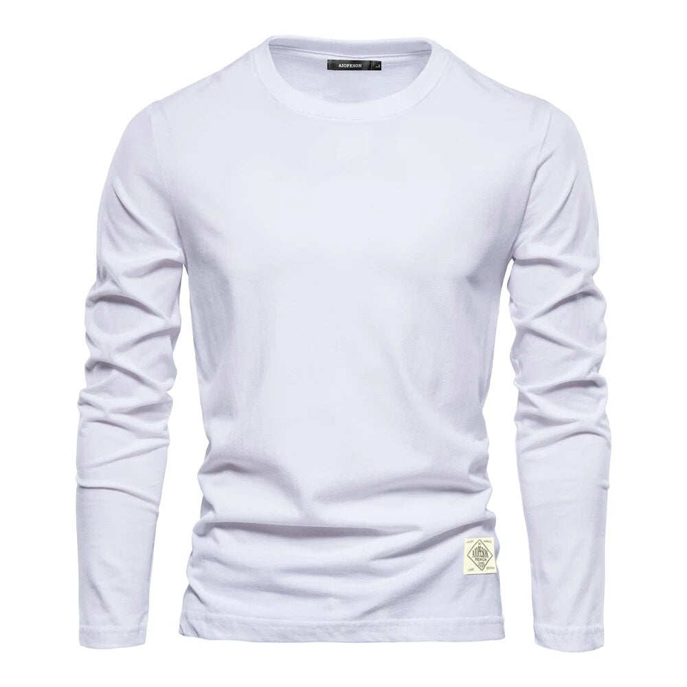 Casual Long Sleeve Tee Shirt for Men Classic - Nocini