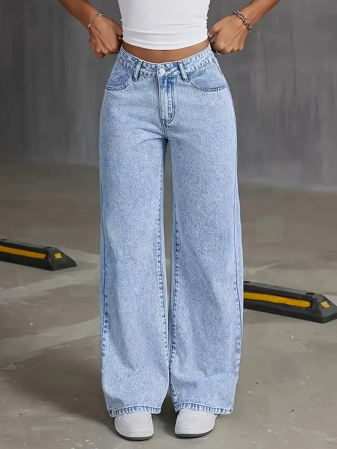 Comfortable Wide Leg Pants - Nocini