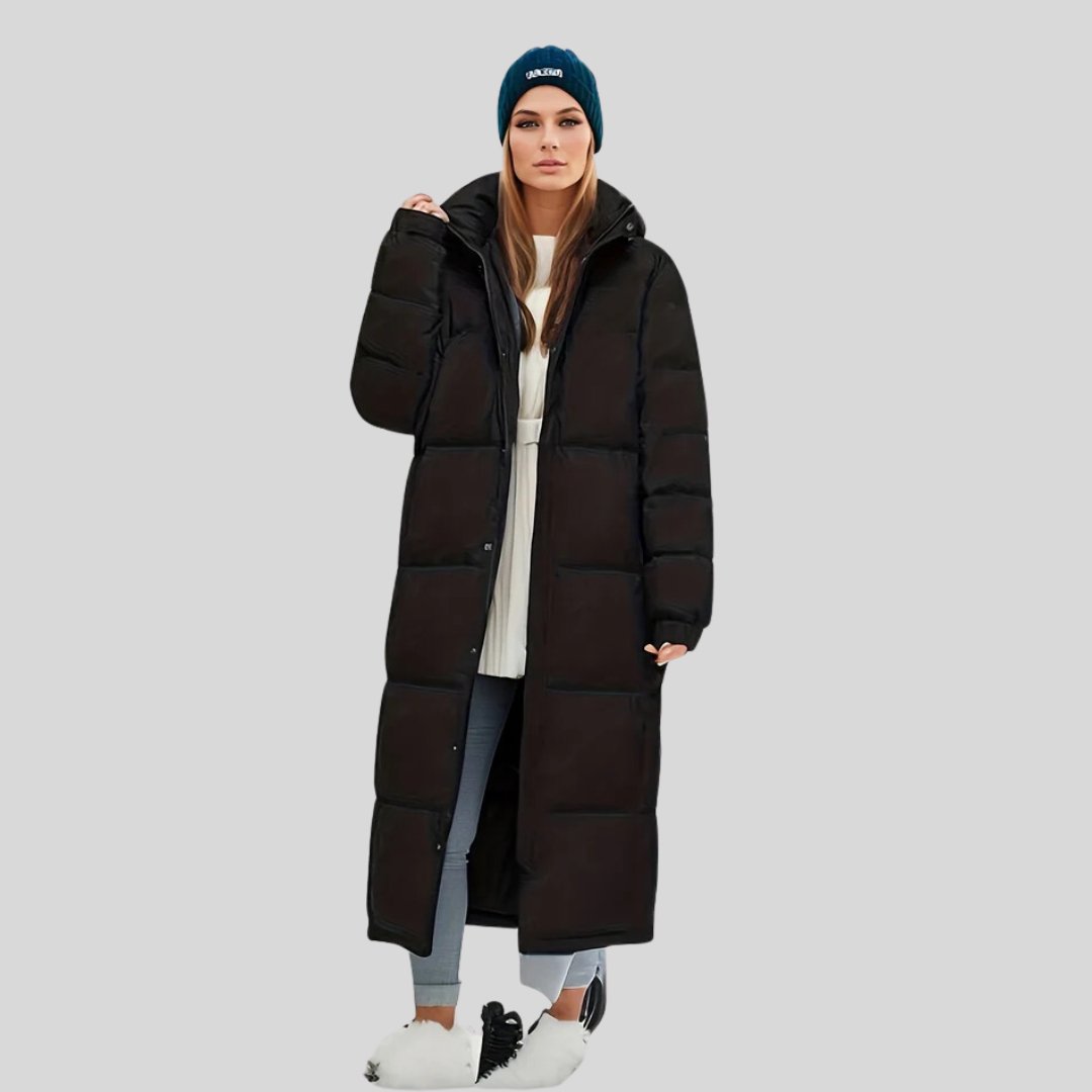 Warm Hooded Women's Down Jacket - Nocini