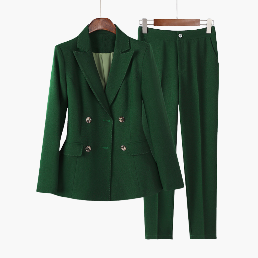 Classic 2pc Ladies Business Suit Jacket and Trousers - Olytrend