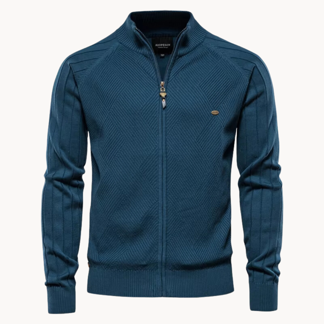 Men's Water Repellent Slim Fit Zip Jacket