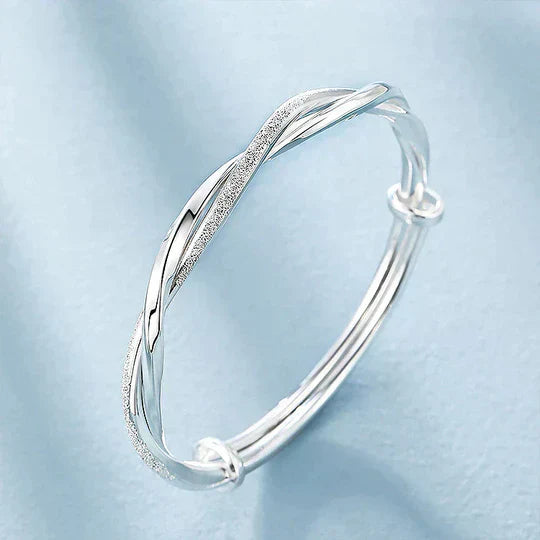 Spiral Sterling Silver Bangle