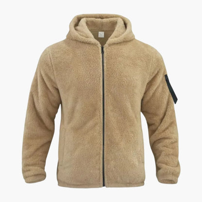 Warm Hooded Zip Up Mens Jacket - Olytrend