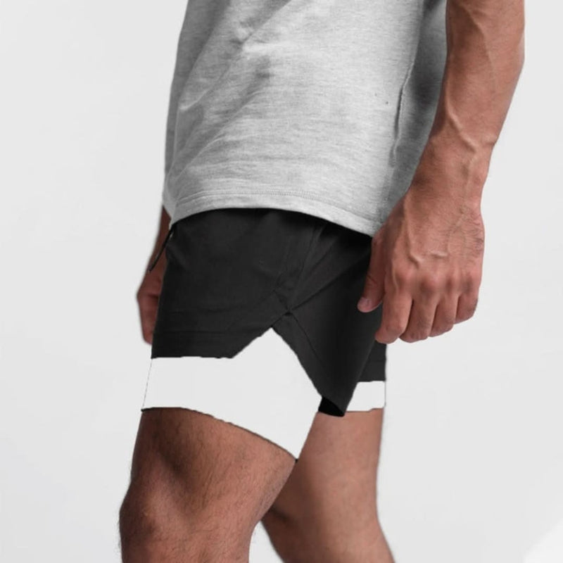 Men's Athletic Shorts with Liner for Running Training