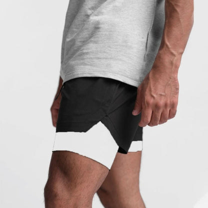 Men's Athletic Shorts with Liner for Running Training