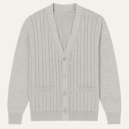 Classic Men's Cozy V Neck Knitted Cardigan - Nocini
