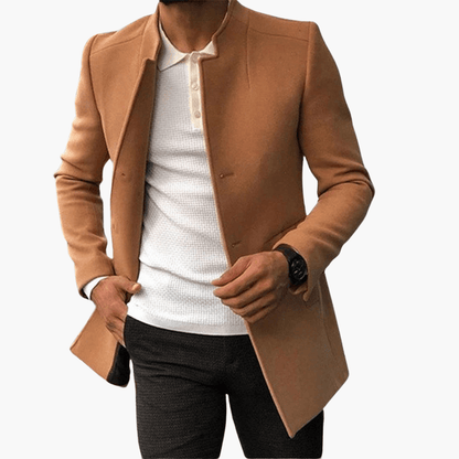 Classic Men's Parka Coat with Pockets - Olytrend