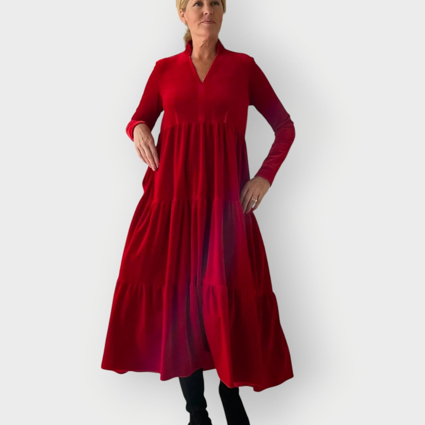 Luxurious Soft Velvet Dress - Olytrend