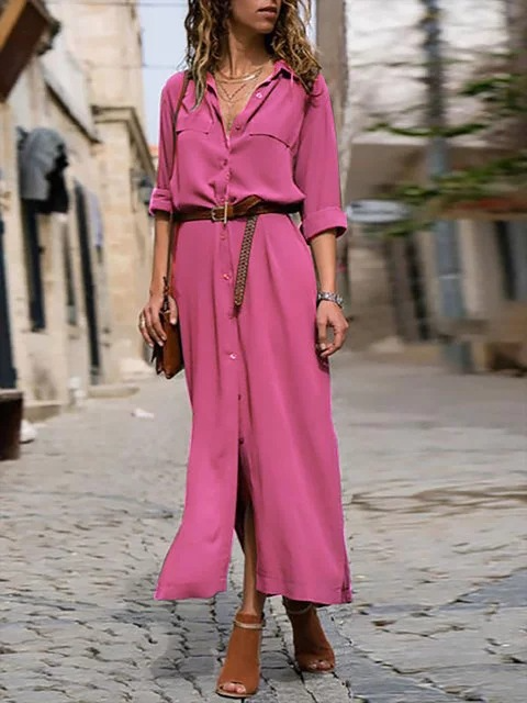 Chic Lightweight sundress with waist belt