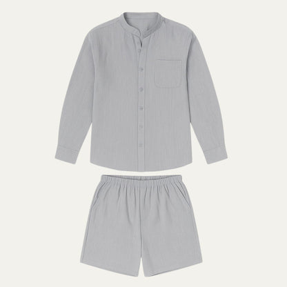 Lightweight Summer Mens Linen Shirt Set