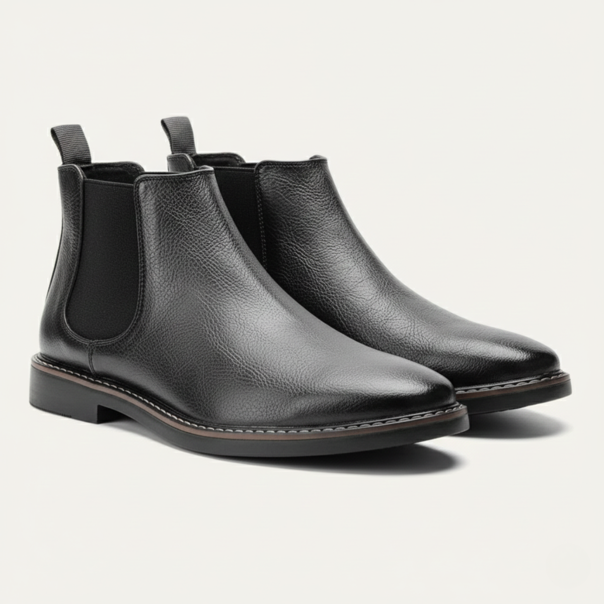 Tough Leather Men's Ankle Chelsea Boots