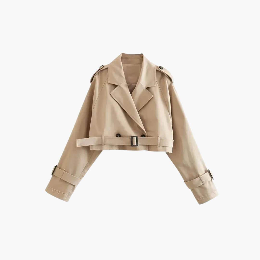Classic Double Breasted Ladies Coat - Olytrend