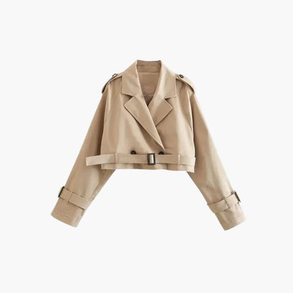 Classic Double Breasted Ladies Coat - Olytrend