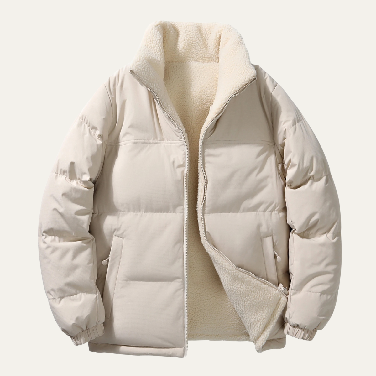 Thermal Reversible Wool Blend Men's Winter Coat - Nocini