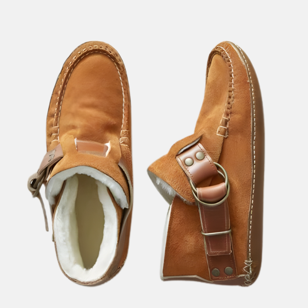 Cozy Fleece Lined Moccasin Slippers - Nocini