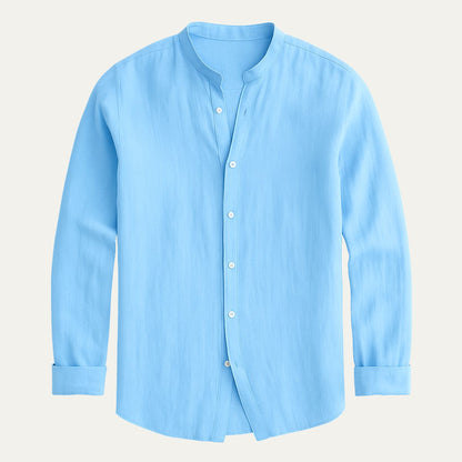 Lightweight Breathable Linen Mens Shirt Loose Fit
