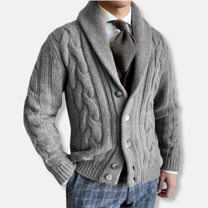 Classic Wool Cardigan Sweater for Men - Nocini