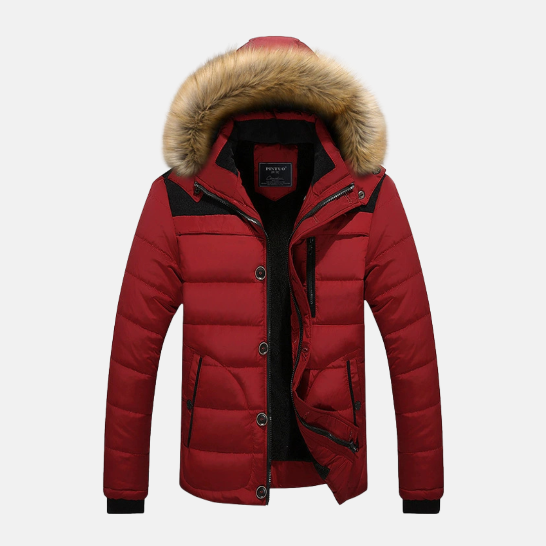 Warm Men's Slim Fit Puffer Coat - Nocini