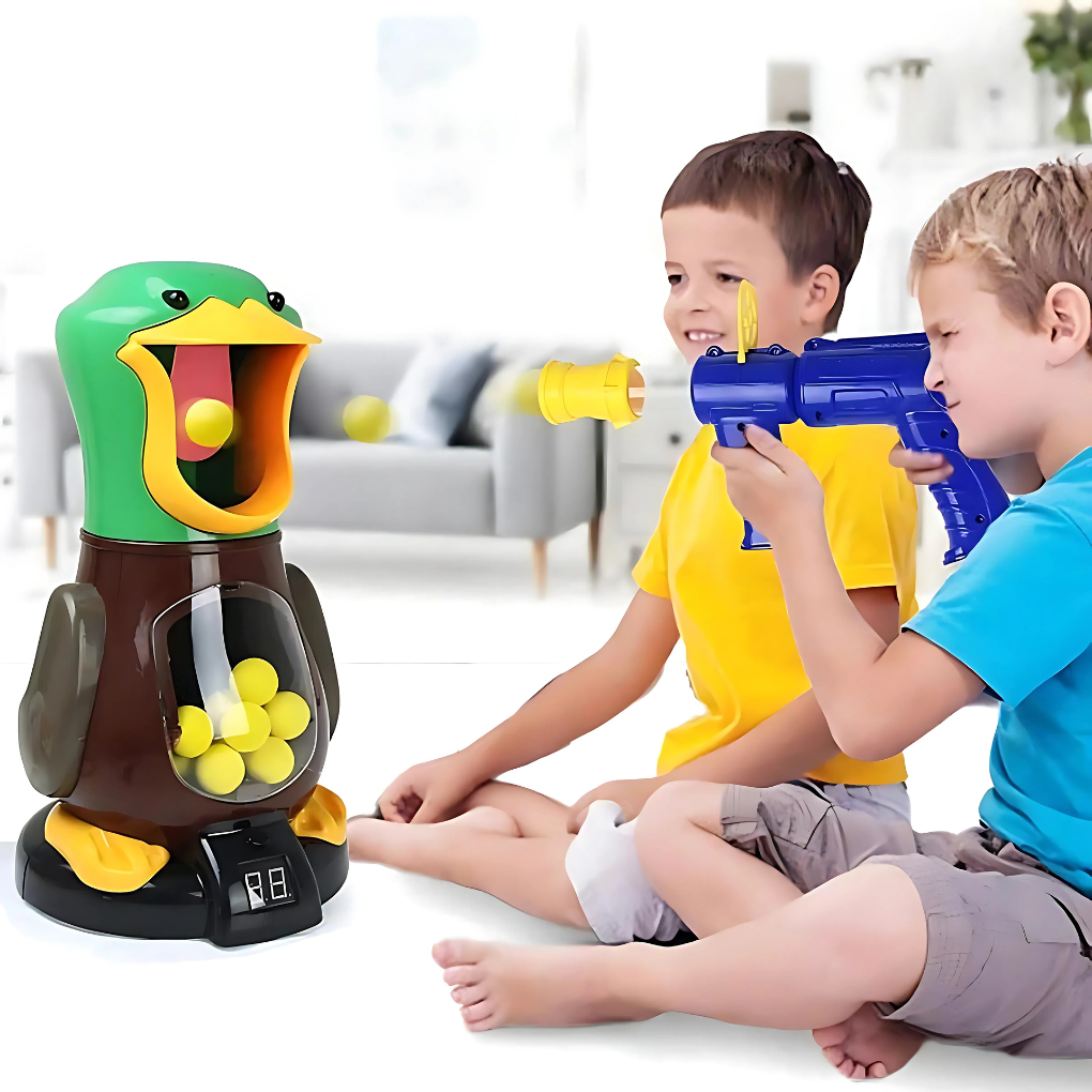 Fun Kids Toy Gun with Flashing Lights and Quacking Duck - Olytrend