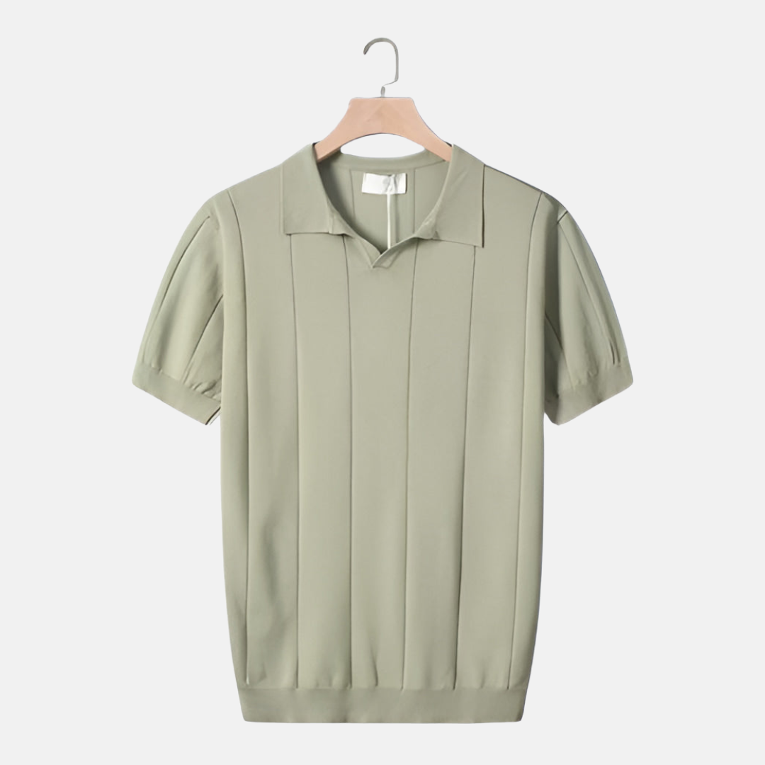 Classic Fit V-Neck Short Sleeve Polo Shirt