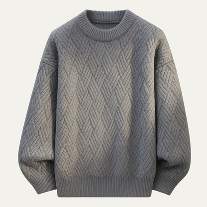 Cozy Men's Crew Neck Warm Knit Sweater - Nocini