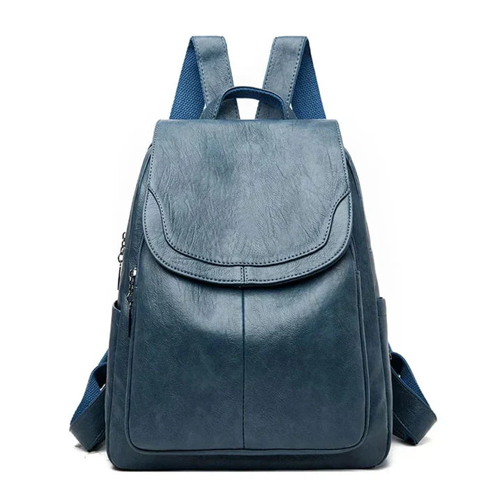 Classic Female Leather Rucksack with Elegant Design