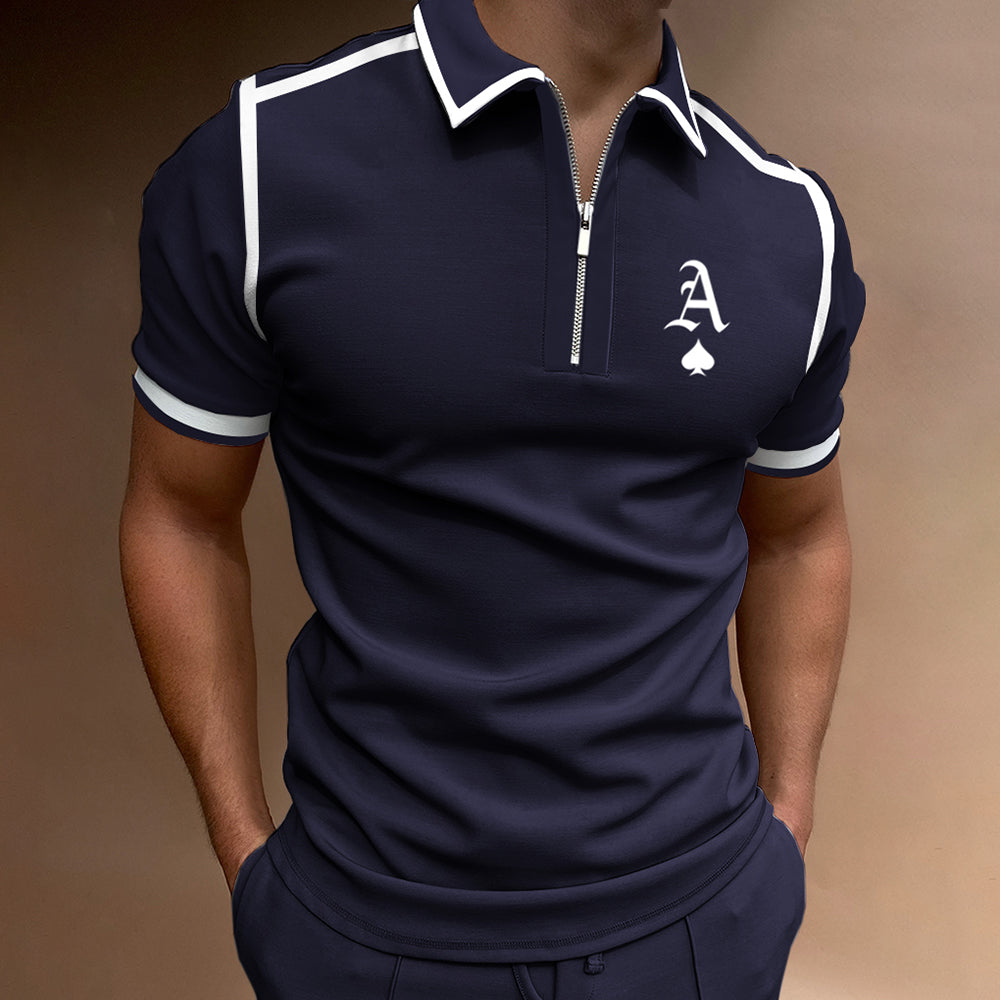 Men's Slim Fit Polo Shirt with Moisture Wicking Fabric - Nocini