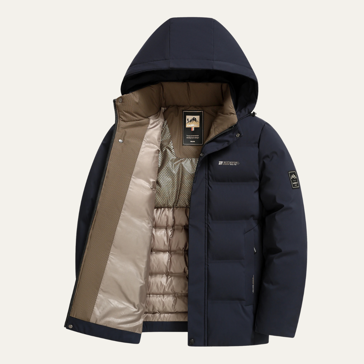 Men's Heavy Insulated Hooded Winter Puffer Coat - Nocini