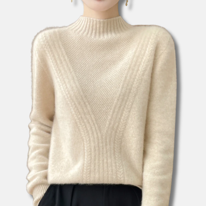 Casual Fit Women's Crew Neck Sweater - Nocini