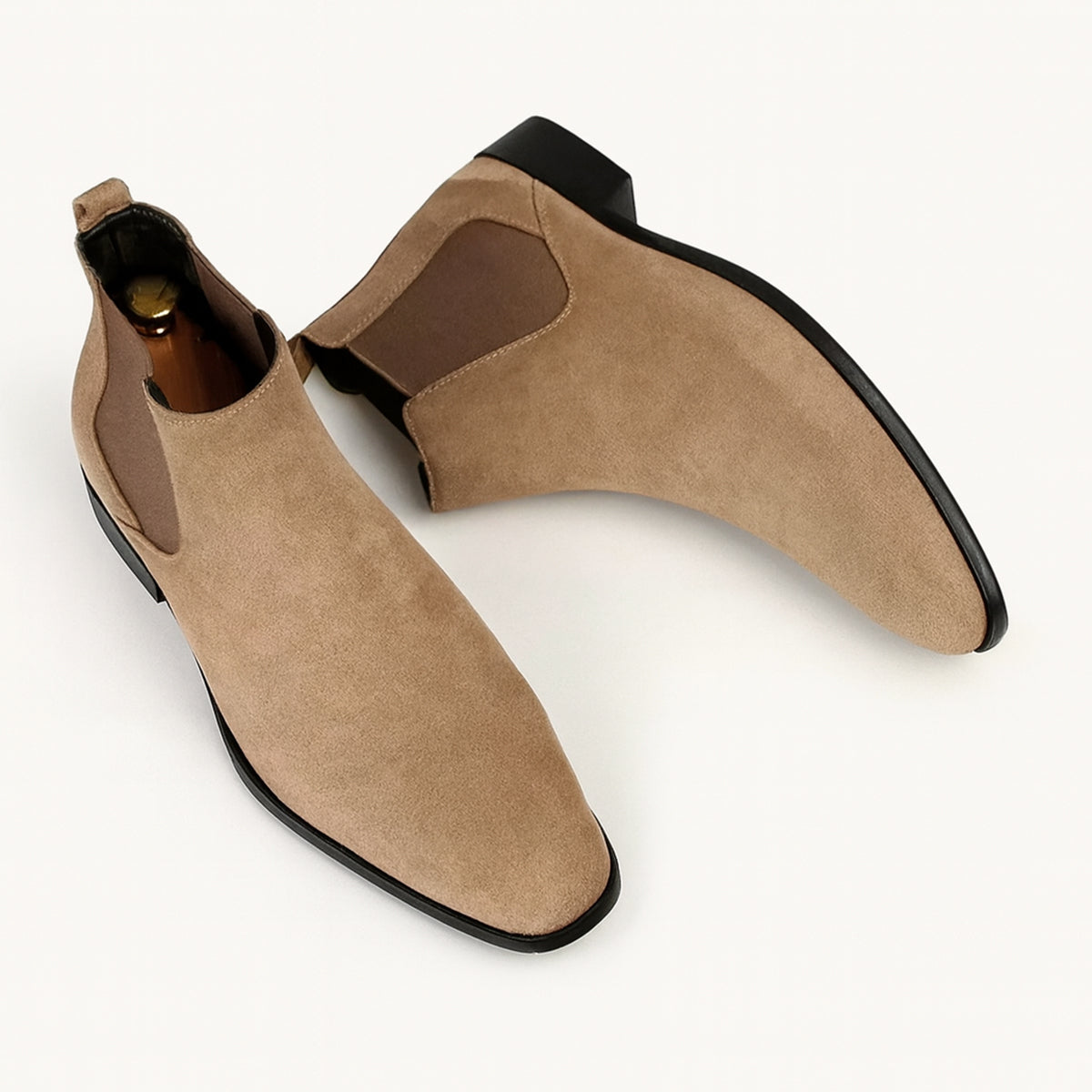 Luxury Suede Chelsea Boots - Classic Slip On Shoes