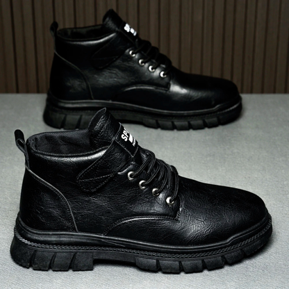 Tough Leather Hiking Ankle Boots for Men