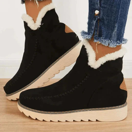 Cozy Faux Fur Insulated Ankle Booties - Nocini