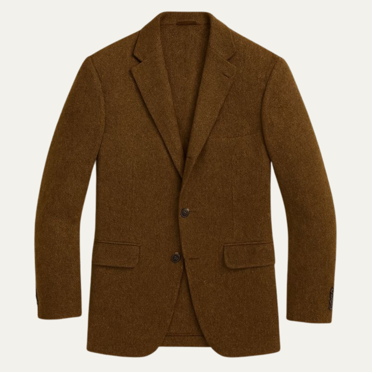 Classic Men's Wool Herringbone Blazer Jacket - Nocini
