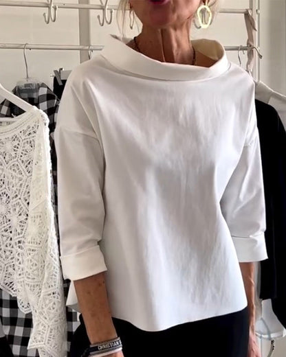 Classic Fit High Neck Women's Top - Nocini